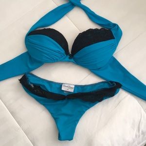 BEACH BUNNY TURQUOISE BIKINI SET